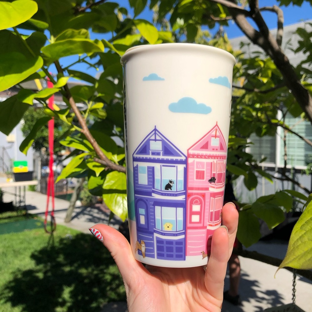 NWT STARBUCKS San Francisco Ceramic Tumbler 12oz - Picture 5 of 8